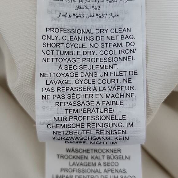 Tory Burch Black Ivory Sleeveless Tweed Midi Dress Medium - Picture 13 of 15